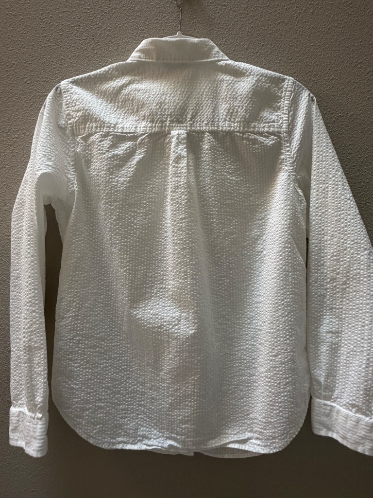 Ll Bean White Seersucker Shirt — image 6 of 7